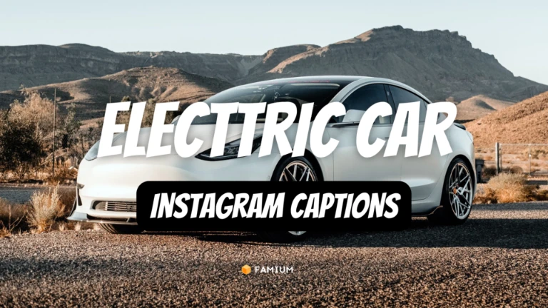 Electric Car Instagram Captions